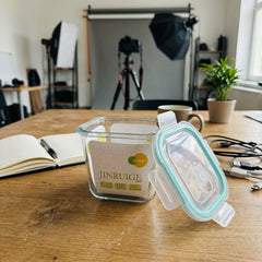 PREMIUM GLASS STORAGE BOX – SMART & STYLISH FOOD STORAGE 880ML ✨