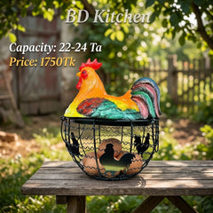 CUTE MALLARD DUCK EGG BASKET – CHARMING KITCHEN DECOR! 🥚💛
