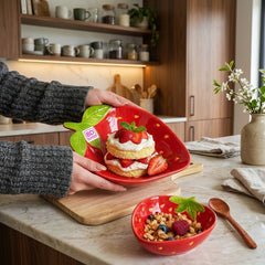 PINTERESTY STRAWBERRY CERAMIC SERVING DISHES – CUTE, COLORFUL & AESTHETIC! 🍓✨