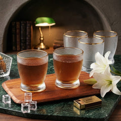 Dotted Design Premium Glass Set – Serve Every Drink in Style! ✨