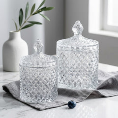 Elegant Crystal Glass Box – A Perfect Blend of Luxury, Beauty & Everyday Functionality! ✨💎