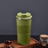 Leather Insulated Stainless Steel Travel Coffee Cup🤎