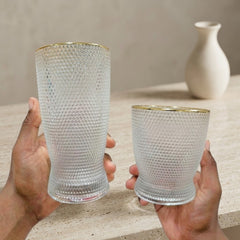 Dotted Design Premium Glass Set – Serve Every Drink in Style! ✨
