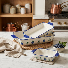 Premium Ovenproof Ceramic Serving Dish – Elegant Turkish Design for Stylish Dining 🧿🍽️🌿