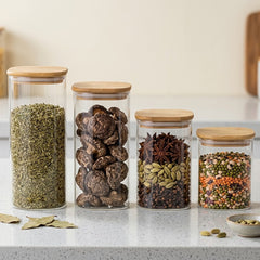 Premium Tempered Glass Storage Jar Set – Kitchen Organization হবে আরও Stylish! 🫙🌿
