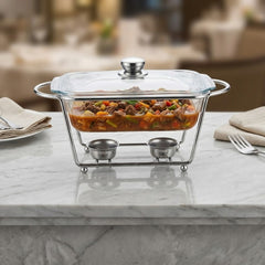 Elevate Your Dining Experience with Our Premium Heat Proof Glass Buffet Chafing Dish! 🍽️🔥