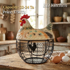 CUTE MALLARD DUCK EGG BASKET – CHARMING KITCHEN DECOR! 🥚💛