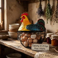 CUTE MALLARD DUCK EGG BASKET – CHARMING KITCHEN DECOR! 🥚💛