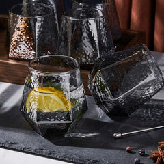 Luxury Black Diamond Hammer Glass Set – Make Every Sip Look Elegant & Every Table Look Premium! 🖤💎✨