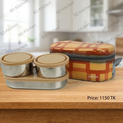 Milton Corporate Lunch Steel Softline Tiffin – 3-Piece Set ✨🍱