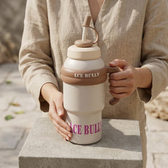 Vacuum Giant Portable Handle & Straw Bottle – 1000ml ✨💧