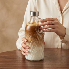 Elegant Transparent Glass Water & Juice Bottle – Stylish Serving for Every Home! 🥥🍾🤎
