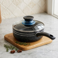 Cook Smarter with Our Premium Non-Stick Marble Coated Milk Pan! 🍳✨