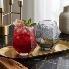 Luxury Black Diamond Hammer Glass Set – Make Every Sip Look Elegant & Every Table Look Premium! 🖤💎✨