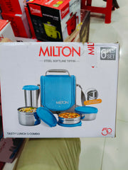 Milton Tasty 3 Stainless Steel Lunch Box Combo – Perfect for Everyday Meals 🥗💼