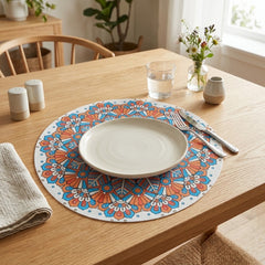 MANDALA ARTISTIC ROUND TABLE MAT SET