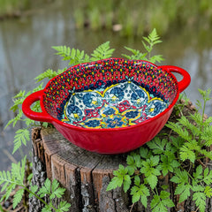 Turkey Desing Red Ceramic Dinner set