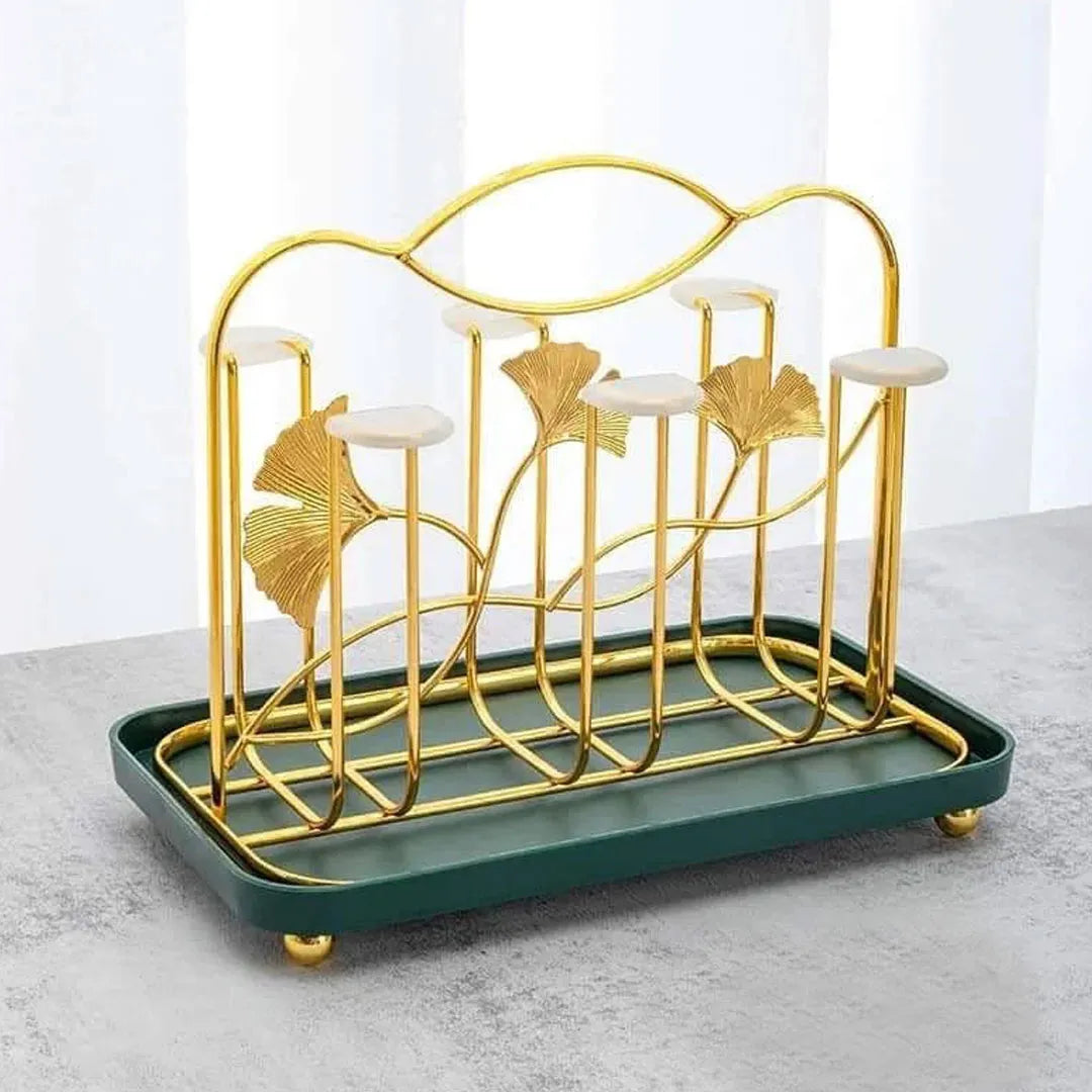 6 Hook Metal & Plastic Glass Stand