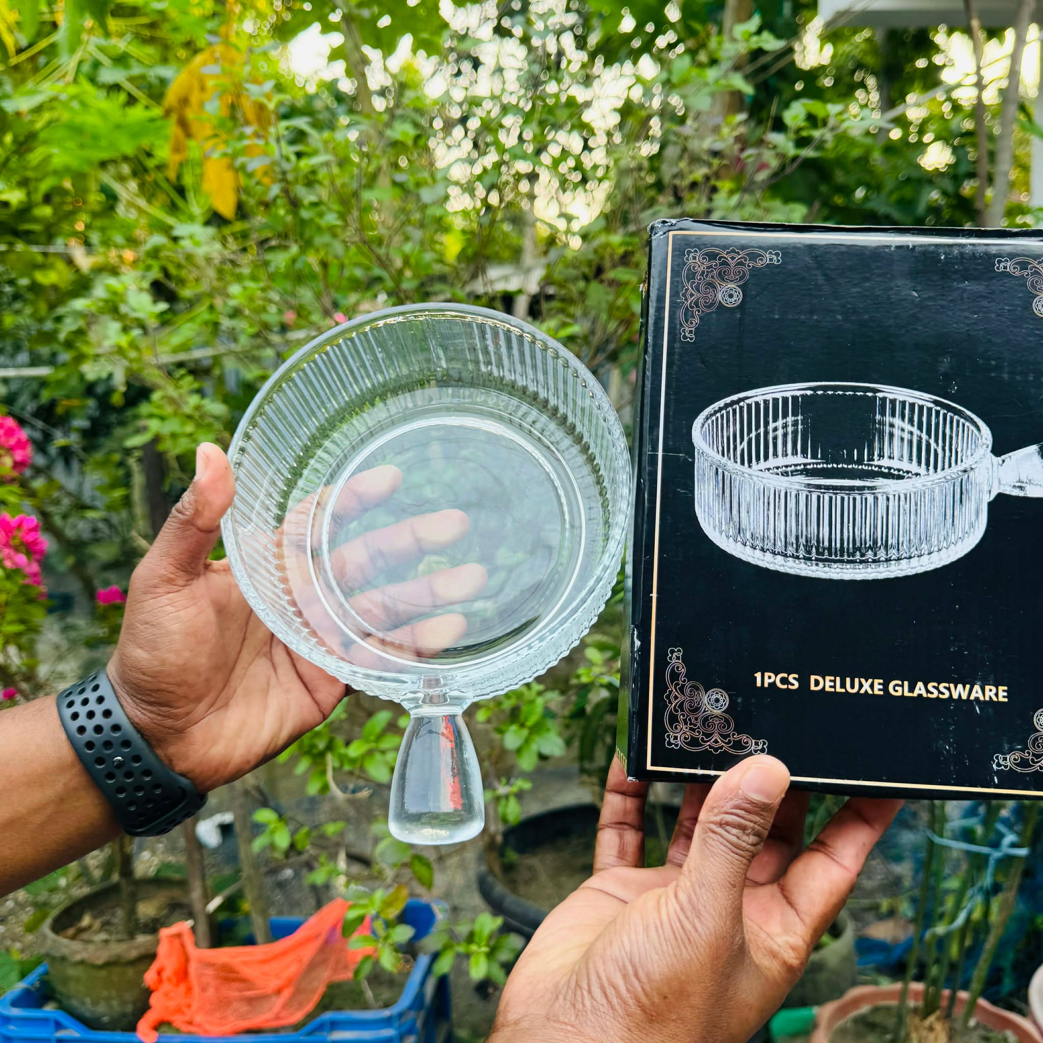 Ovenproof Round Design Glass serving dish Salad Bowls