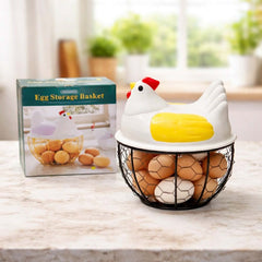 Colorful Chicken Egg Basket Fiber Lid