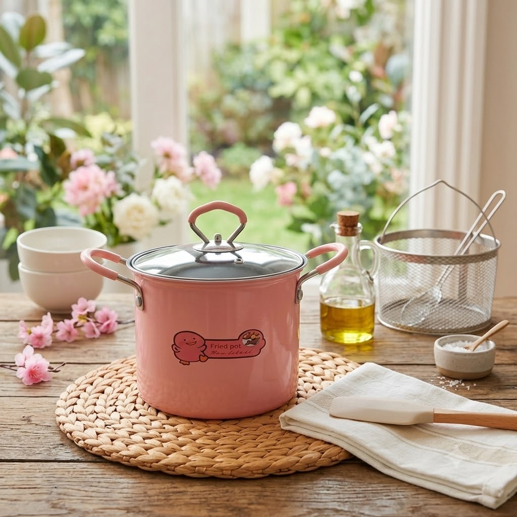 Crispy, Delicious & Effortless Cooking with This Stylish Japanese Frying Pot! 🍤 🌸