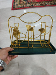 6 Hook Metal & Plastic Glass Stand