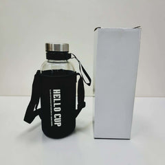 1500ml Big Size Glass Water Bottle with Cover