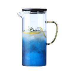 Colourful Borosilicate Heat Resistant Transparent Water  Jug set  7pcs Glass Jug set