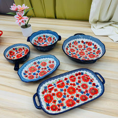 5pc Turkey Design Ceramic Tableware Set Dinner set Imported