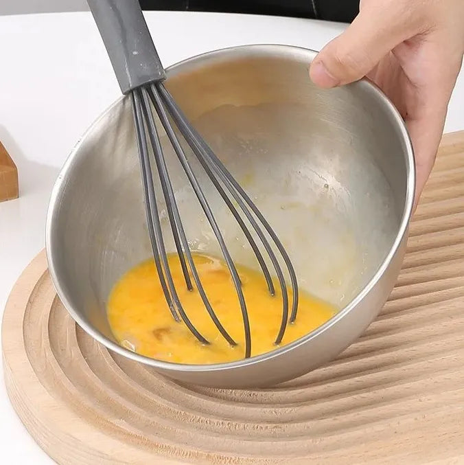 304 Stainless Steel Mixing Bowl with Scale – Large Capacity, Eco-Friendly Kitchen Bowl