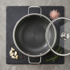 Premium 316 Stainless Steel Honeycomb Wok Korai – 30cm With Lid 🍳🥘
