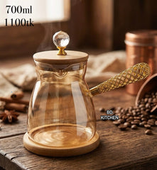 Premium Quality Imported Milk Pan 700ml Golden Glassware