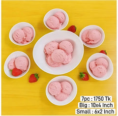 Dessert Dish Curry Fruit Salad Serving 7pc Bowl Set 🍒🍑🍉