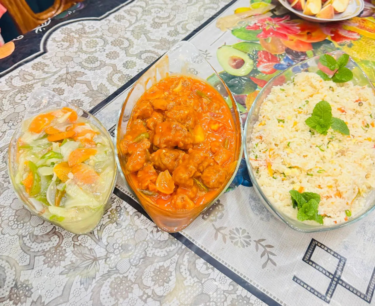 3pcs H & S Glass Ovenproof Serving Dish