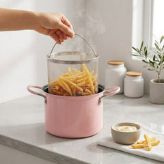 Crispy, Delicious & Effortless Cooking with This Stylish Japanese Frying Pot! 🍤 🌸