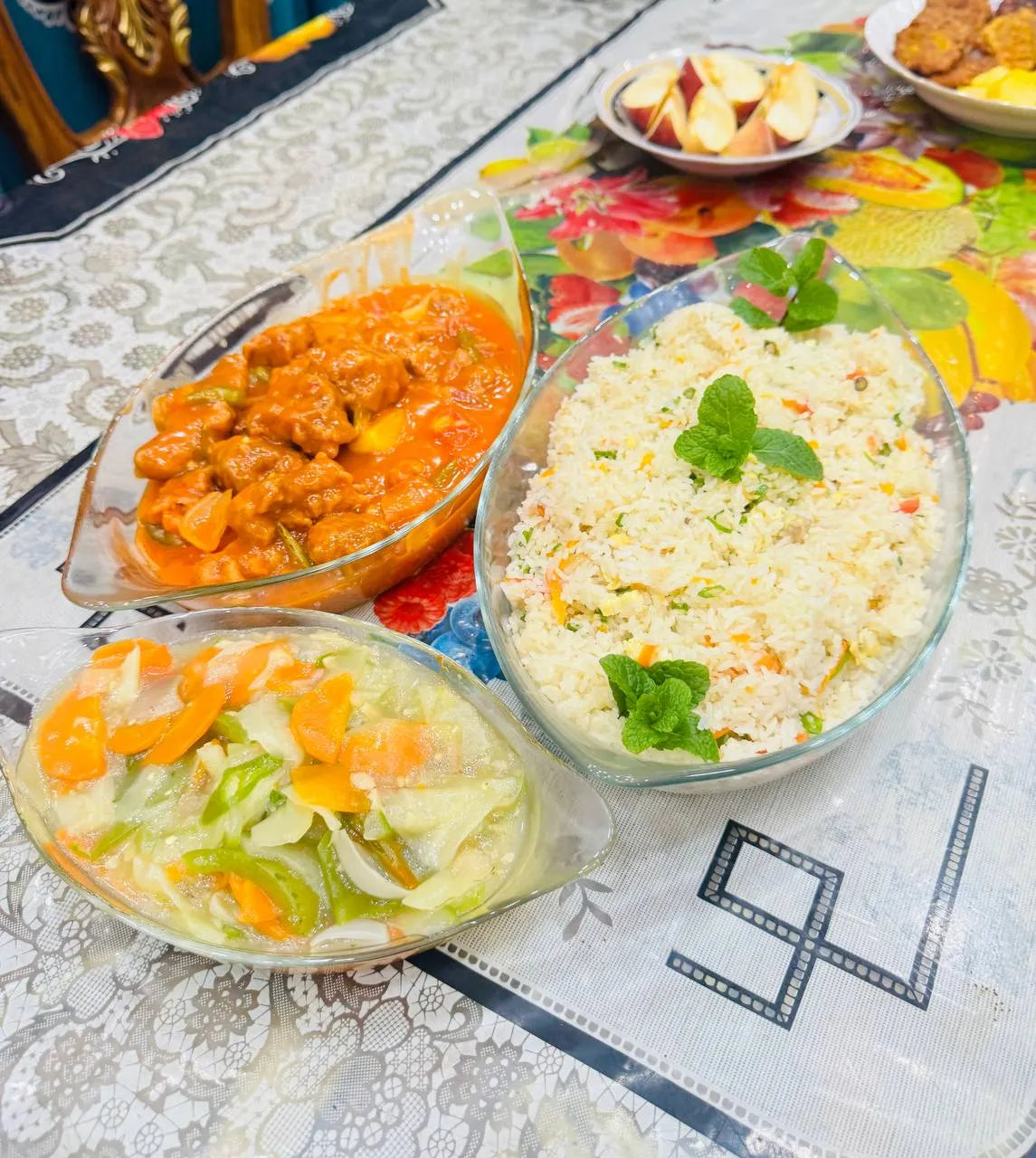 3pcs H & S Glass Ovenproof Serving Dish