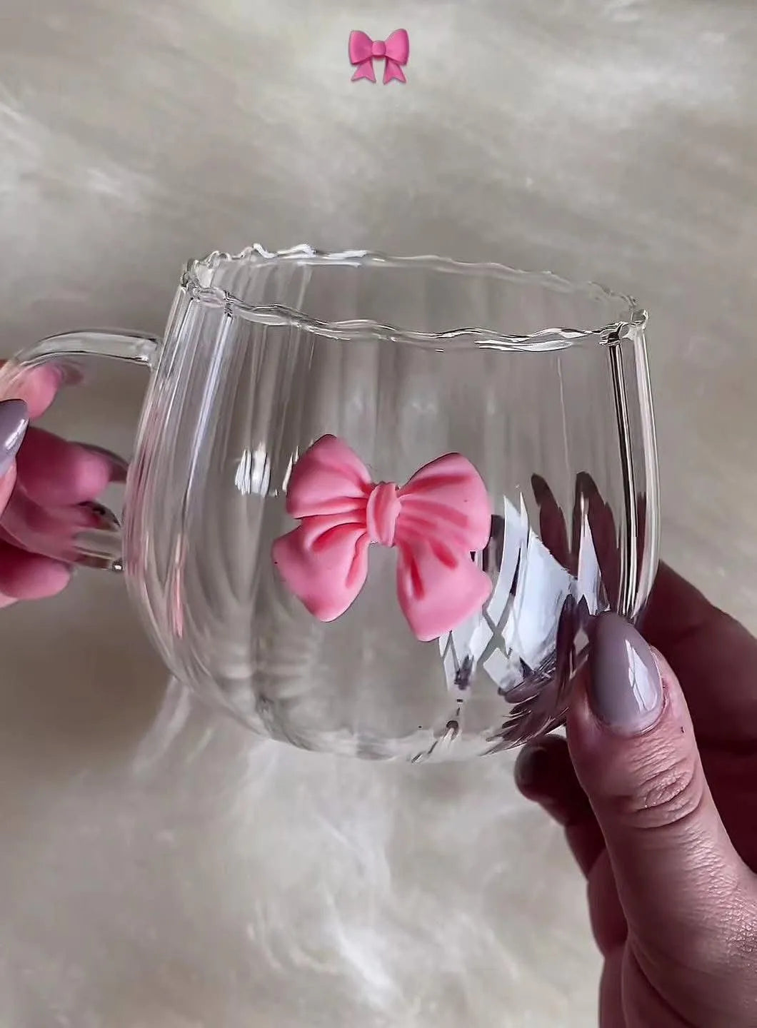 Cute Pink Bow Cup Mug