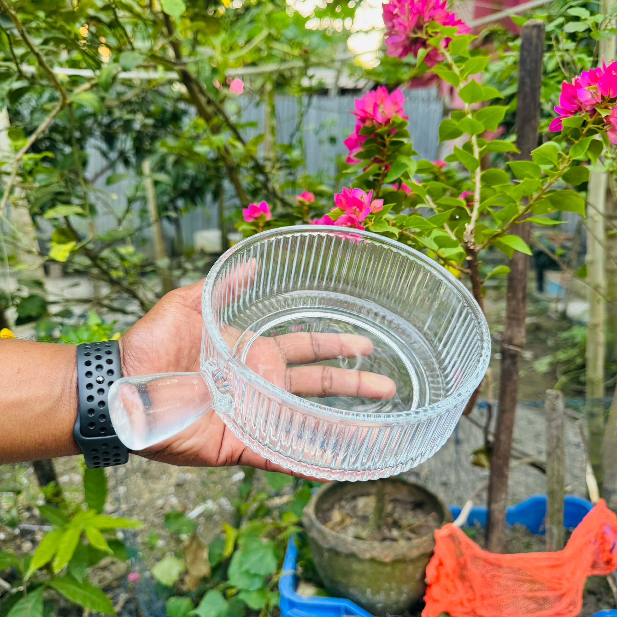 Ovenproof Round Design Glass serving dish Salad Bowls