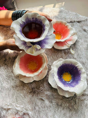 Flower patterned Ceramic Cup with Saucer