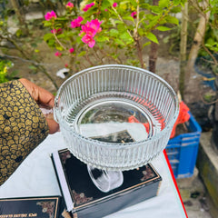 Ovenproof Round Design Glass serving dish Salad Bowls