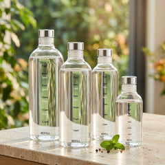 Premium Clear Borosilicate Glass Water Bottle – Perfect for Everyday Hydration! ✨💧