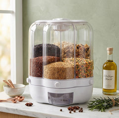 Store More, Stay Organized – 10L,7L Rotatable Grain Dispenser🌾 🌾
