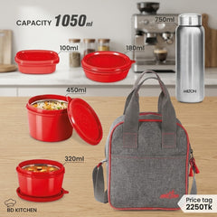 Milton Savor Lunch Tiffin Set – Complete Meal Companion for Work &amp; Travel 🥗💼