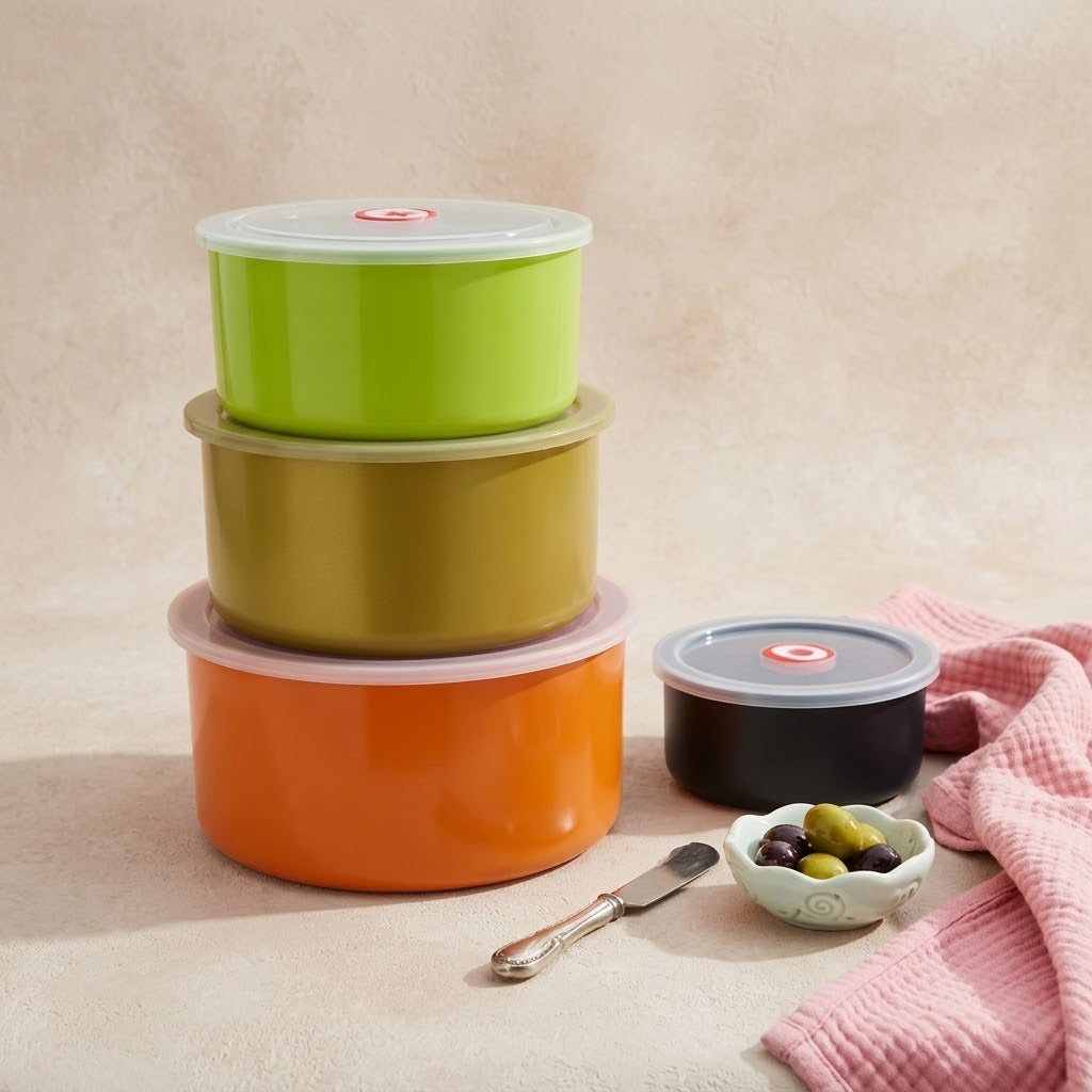 Multipurpose Stainless Steel Food Storage Container Set 🍜✨