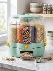 Store More, Stay Organized – 10L,7L Rotatable Grain Dispenser🌾 🌾