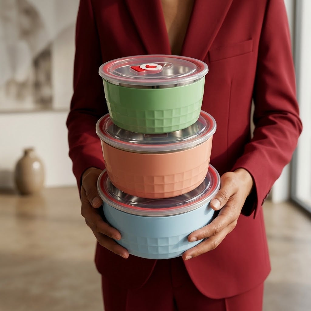 𝟑-𝑷𝒊𝒆𝒄𝒆 𝑨𝒊𝒓𝒕𝒊𝒈𝒉𝒕 𝑺𝒕𝒐𝒓𝒂𝒈𝒆 𝑩𝒐𝒘𝒍 𝑺𝒆𝒕 ✨🥣