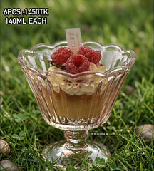 Premium 6-Piece Dessert Cup Set – Serve Every Sweet Treat in Style ✨🍮