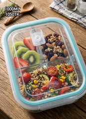 Premium 3-Part Glass Lunch Box ✨🍱