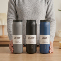 Modern Stainless Steel Thermal Travel Mug – 600ml🍋🍋‍🟩🍉