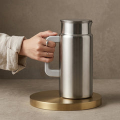 Premium Vacuum Insulated Stainless Steel Jug – Hot &amp; Cold Beverage Serving Made Easy! 🧊☕🫗